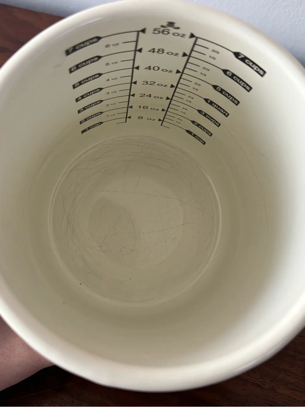 Mackenzie-Childs Courtly Check 7 Cup Measuring Cup Enamel Pitcher